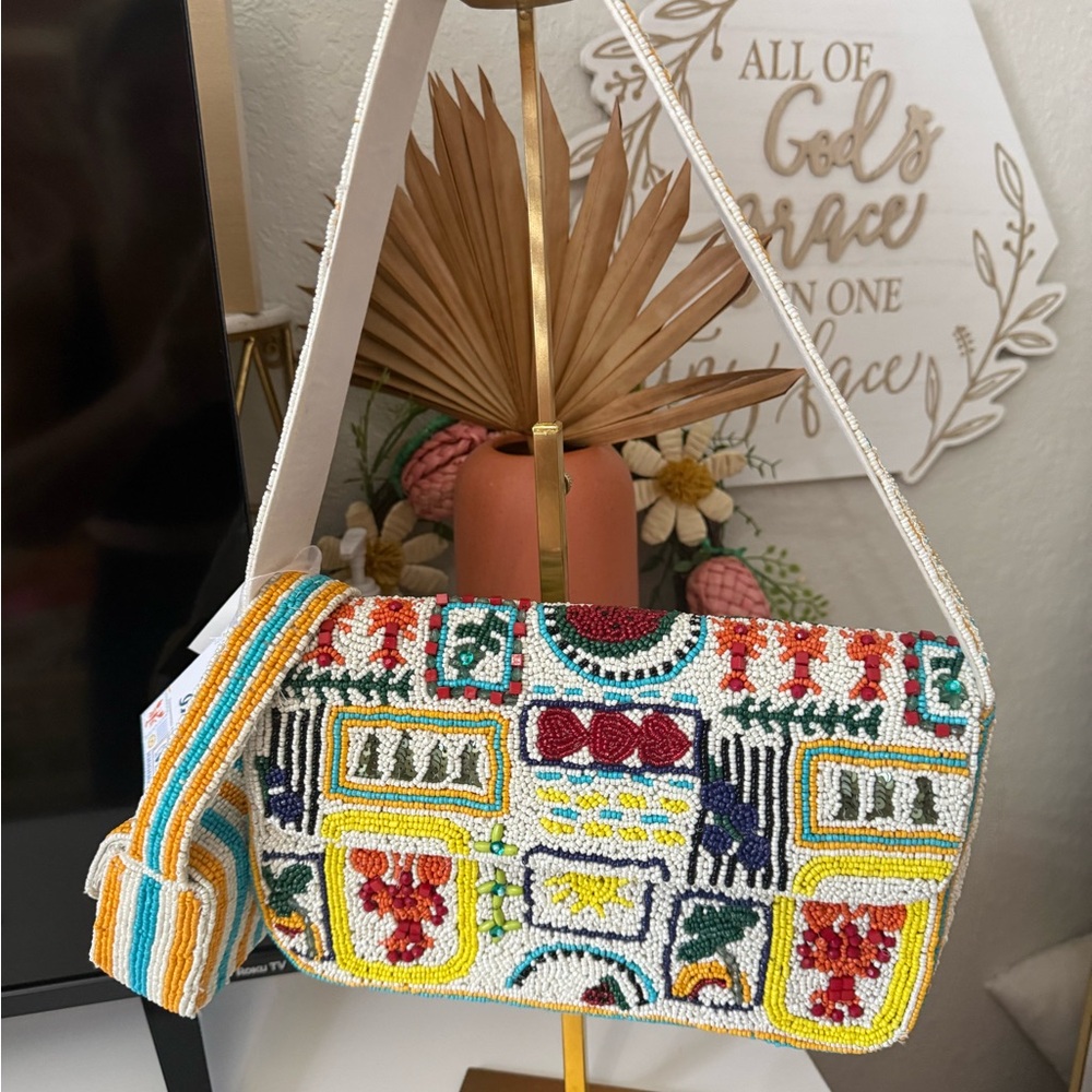 Viral TJMAXX Beaded Multicolor Shoulder Bag Mommy and Me Bag- Women